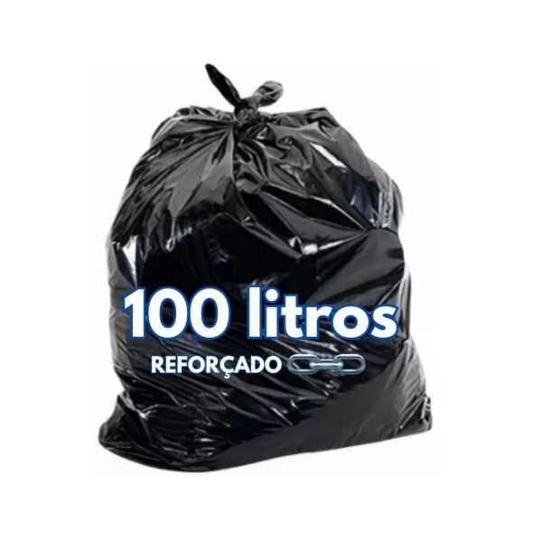 Saco para Lixo 20, 40, 60, 100 Litros - Reforçado Preto - Pacote com 5 kg - Image 4