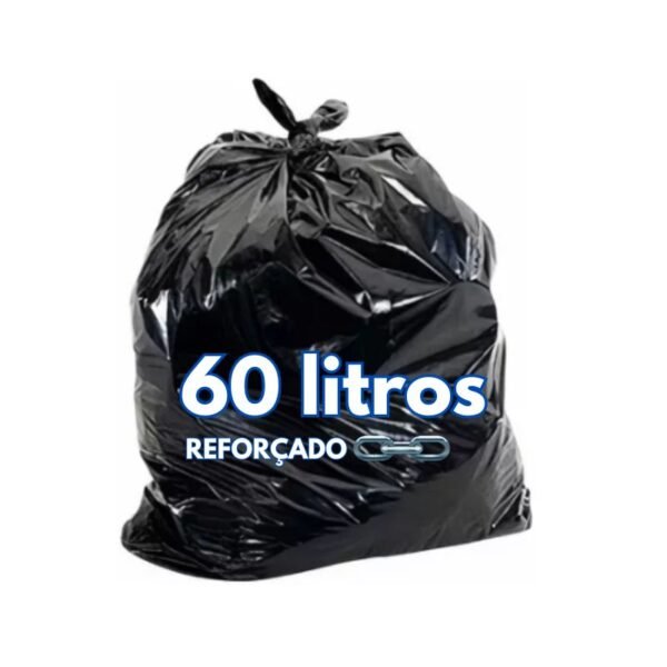 Saco para Lixo 20, 40, 60, 100 Litros - Reforçado Preto - Pacote com 5 kg - Image 3