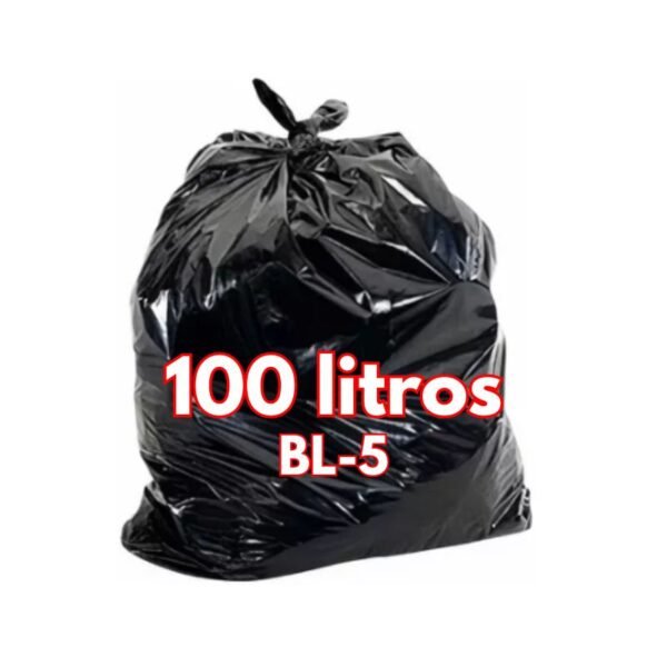 BL5 - 100 litros Preto - Pacote com 5kg - 100 unidades