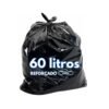 Saco para Lixo 60 Litros - Reforçado Preto - Pacote com 5 kg
