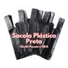 Sacola Plástica Preta - 35x45  Pacote 5KG