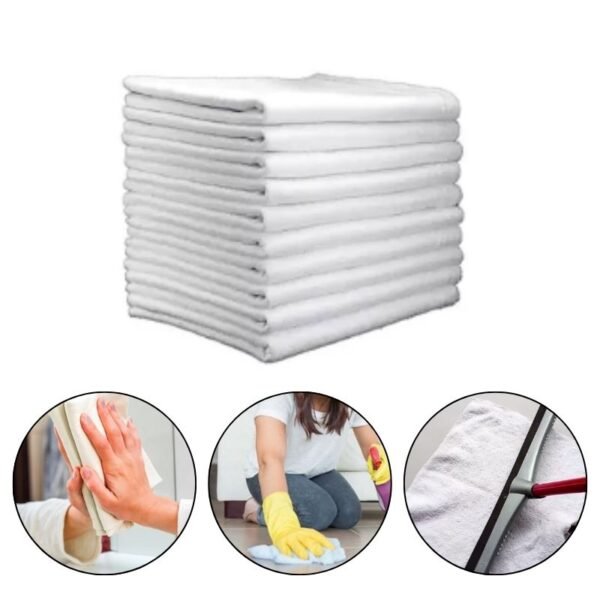 Saco Alvejado G3 - Pano De Chão Muito Absorvente 50 X 70 Branco pacote com 5 unidades - Image 5